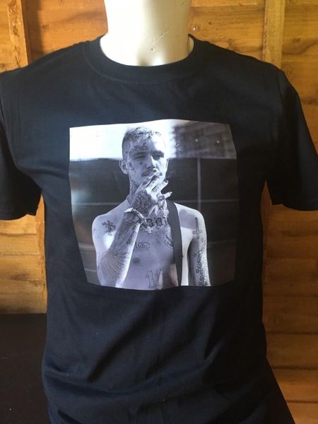 

lil peep t shirt brand new short sleeve plus size discount new t-shirt, White;black