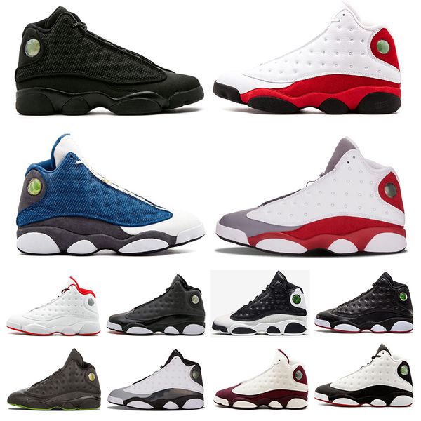 

13 13s Mens Basketball Shoes Phantom Chicago Black Cat Bred Pure Money Navy Wheat Hyper DMP He Got Game sports sneakers us 7-13