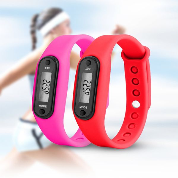 

2018 sport smart wrist watch bracelet display fitness gauge step tracker digital lcd pedometer run step walking calorie counter