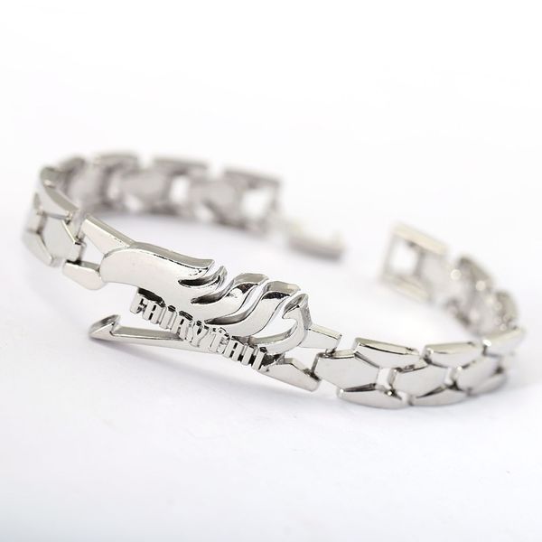 

h& anime silver alloy bracelets fairy tail rotation wing charm bracelet cosplay accessories metal bangle can drop-shipping, Black