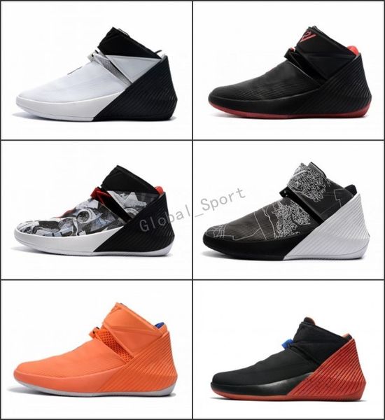 

NEW 2018 Рассел Уэстбрук Почему не Zer0.1 Баскетбольная обувь для мужчин 1s Zero One Black Red White