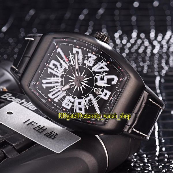 

luxry new men's collection авангард v 45 sc dt яхтенный автоматические механические мужские часы черный циферблат дата кожаный ремешок мужск, Slivery;brown