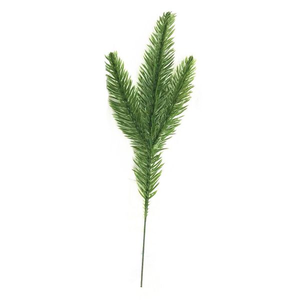 

20pcs/lot christmas trees decorative simulation plant flower arranging accessories artificial moss/needles/cone (green
