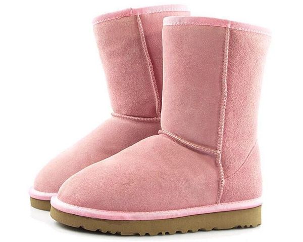 

2019 dorp shipping wgg5825 classic style short shaft womens snow boots winter fashion style warm stable with certificate dust bag, Black