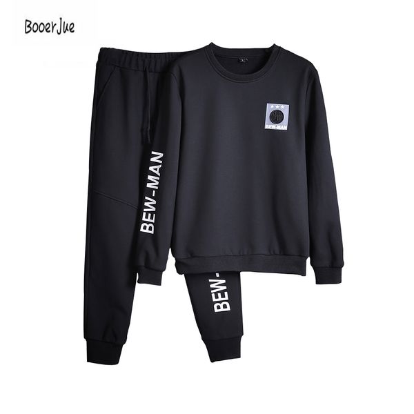 Tute Uomo Tuta Set Solid Sweat Suit Uomo Tute Set Cappotto + Pantaloni Felpa con cappuccio Moletons Masculino 2018 Nuovo