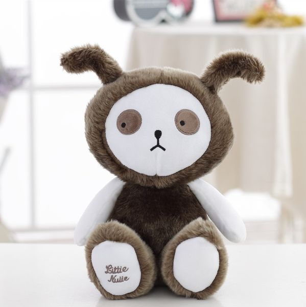 

dark gray plush doll funny toy children gift