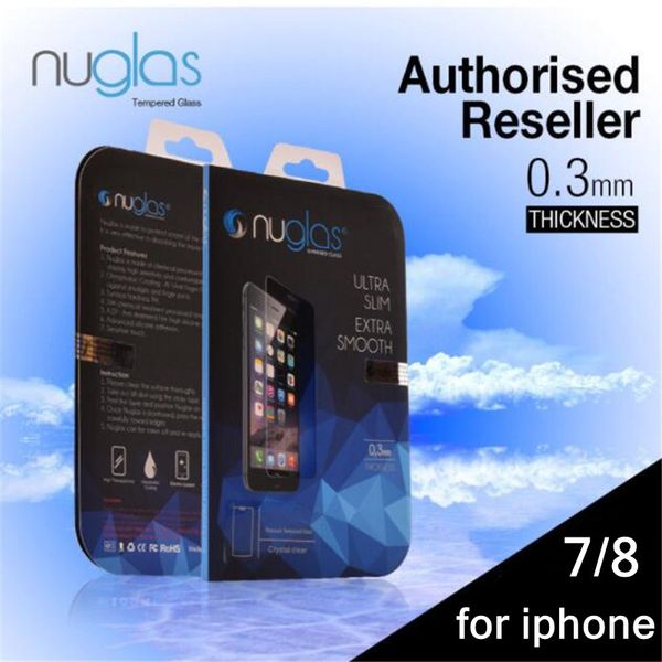 

original nuglas tempered glass screen protector guard for iphone 7 8 ultra-thin tempered glass for iphone 8