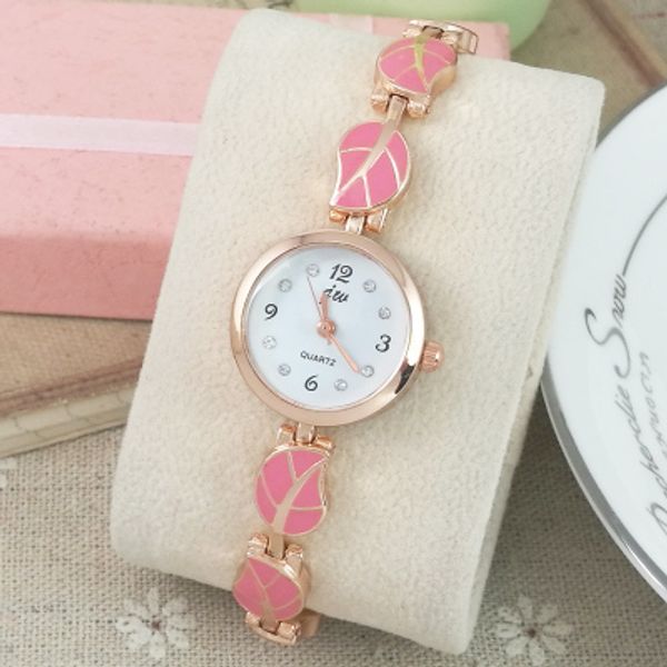 

love fine bracelet watch female fashion trend tall on the korean version of the student small girl quartz watch fashion children y18110310, Slivery;brown