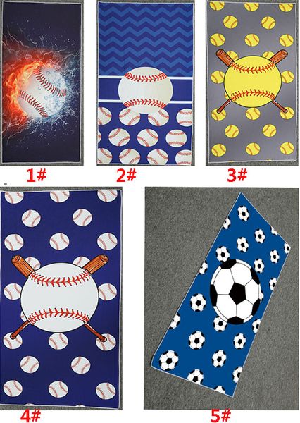 

baseball beach towel 150*75cm new cotton bath towel softball football sport towel 5colors fhh7-1330