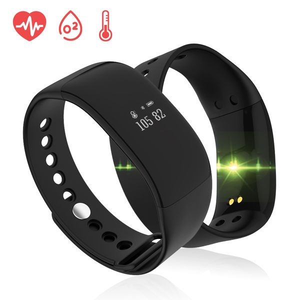 

new v66 smart sync ring fitness tracker watch pedometer blood pressure heart rate monitor wristband bluetooth smart bracelet for ios android