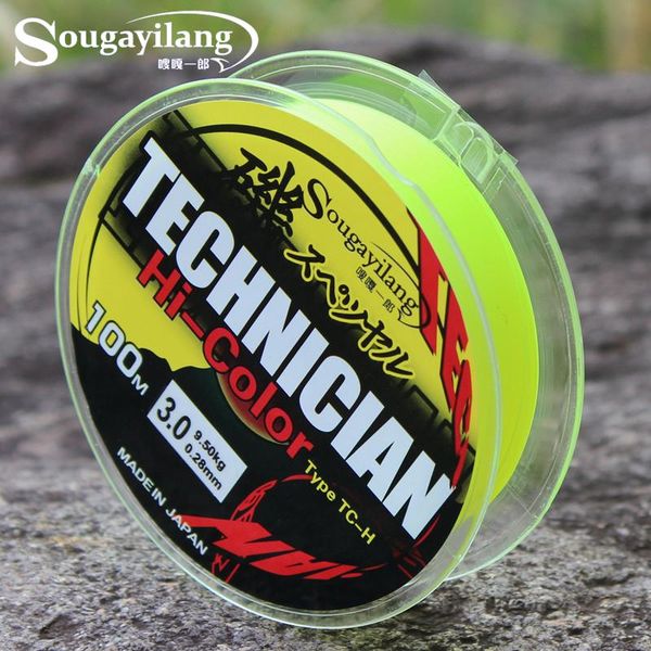 

sougayilang 100m fluorocarbon fishing line japan 13-43lb 0.2-0.5mm strong boat rock floating line wire fishing tackle