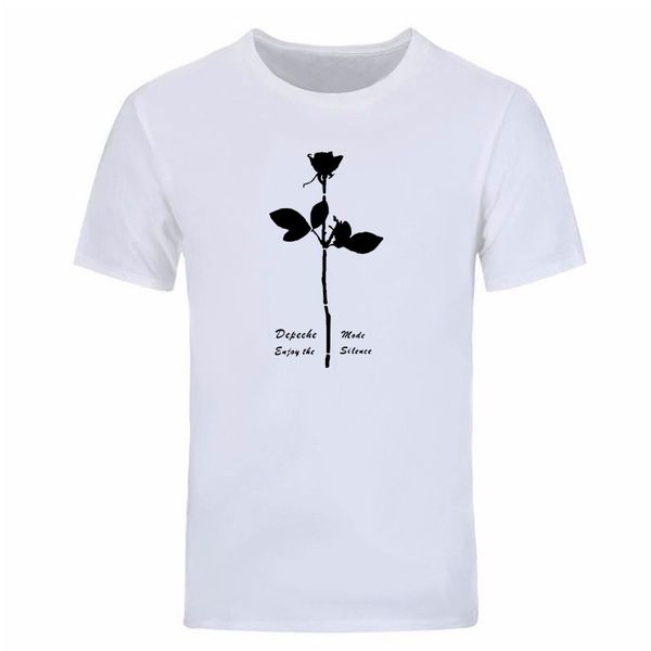 Depeche Mode T Shirt Aproveite o Silêncio Camisetas Homens Manga Curta Algodão Tops Camiseta Masculina Moda Verão Camisetas DIY-0334D231D