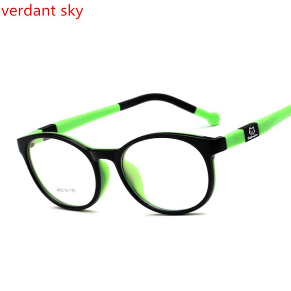 

flexible silicone student glasses frame children myopia prescription eyeglasses optical kids spectacle frame for baby boys&girls, Silver