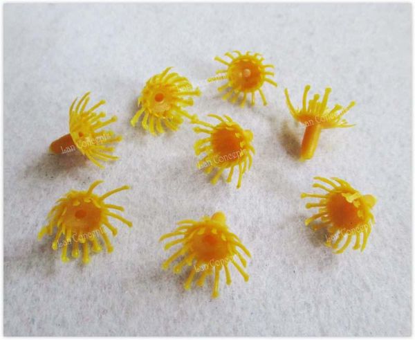 

wholesale-plastic plum blossom stamen pistil for diy ronde flower - 300pcs/lot lfa0020