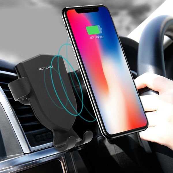 

air vent phone holder wireless car chargerfast charging car mount gravity for iphone x 11 samsung s9 s10 plus huawei