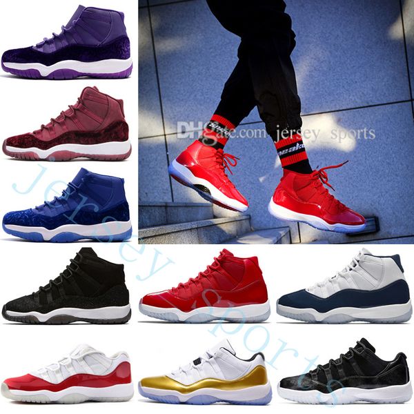 

11 mens basketball shoes gym red midnight navy win like 82 96 11s women athletic gs prm velvet heiress wine blue moon purple black stingray
