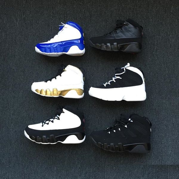 

9 IX Bred LA Kids Basketball Shoes Space Jam Barons GS Black Oero Sports Sneakers for Boys Girls 9s Shoes Size Eur 28-35