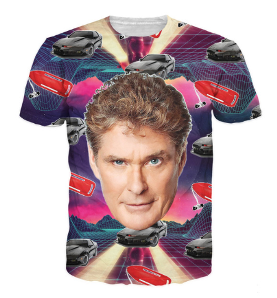 

hasselhoff t-shirt 80s the infamous baywatch hero 3d print t shirt women men outfits fashion clothing casual tees s-xxxxxxxl u616, White;black