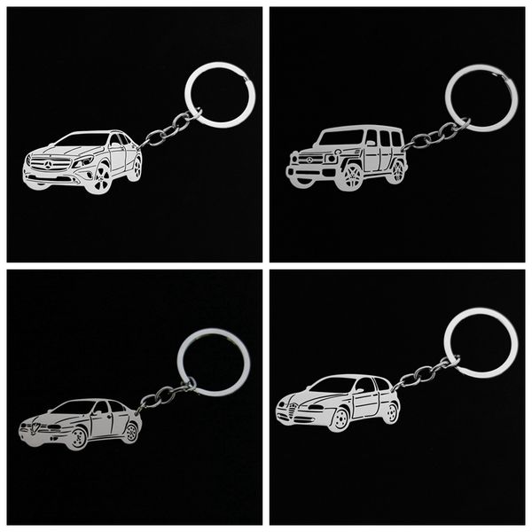 

Тело автомобиля брелки из нержавеющей стали брелки BMW Benz Audi Jeep Citroen автомобильный