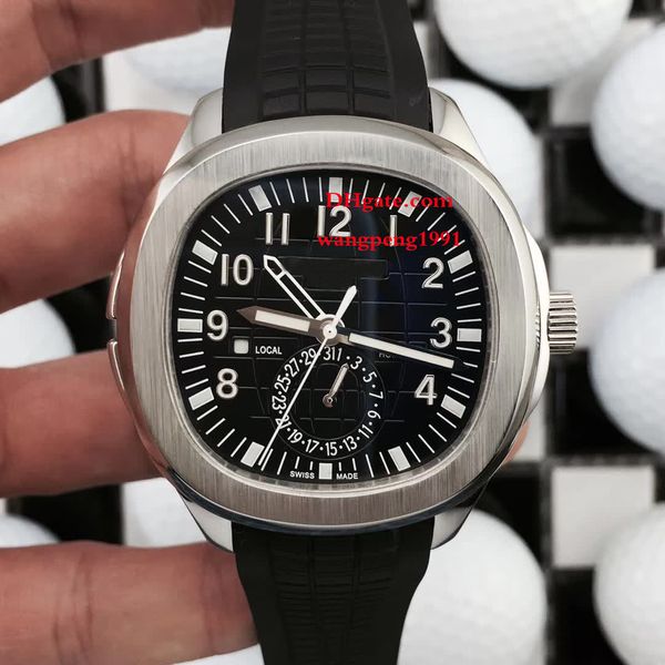 

5 style men watch 40mm 5164a-001 brown dial rubber strap bands mechanical transparent automatic mens watch watches, Slivery;brown