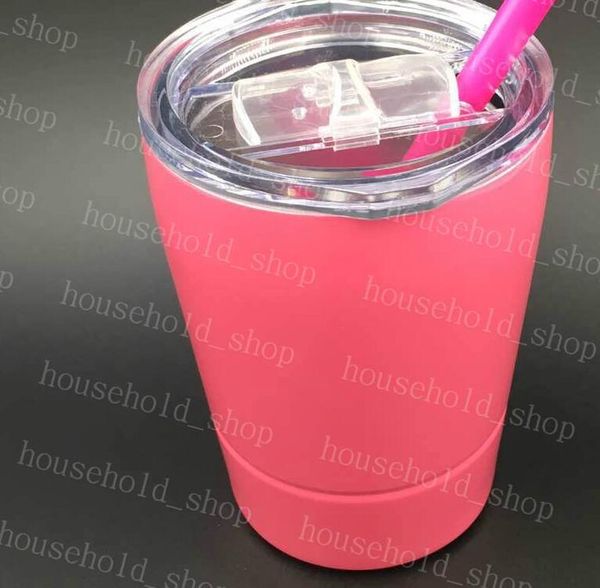 

бокалы для вина из нержавеющей стали 9 унций бокал без бокала для бокалов 9 унций для детей 9 цветов с соломенной крышкой