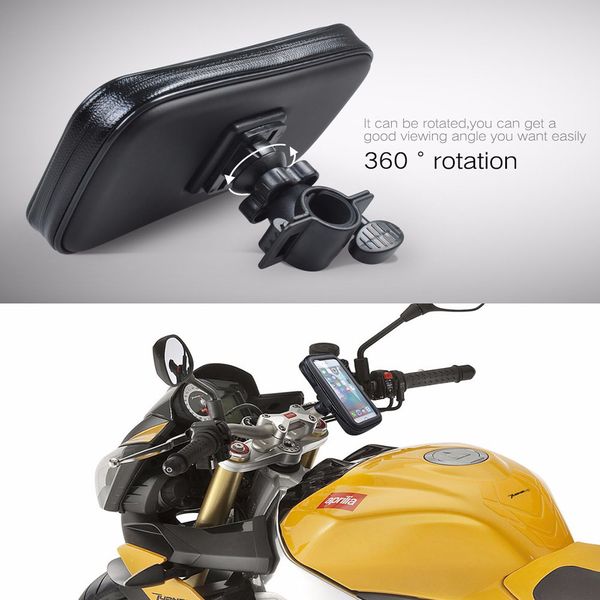 

1 pcs portable phone holder waterproof large size bicycle universal holder for smartphone new