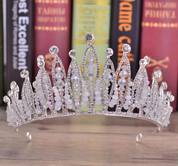 

new bridal headwear baroque exquisite bridal crown wedding dress accessories, Silver