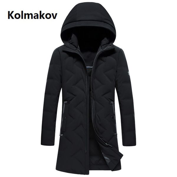 

2018 winter men's fashion down jacket mens 90% white duck down coats men casual jacket men,winter hooded men's coat, Black