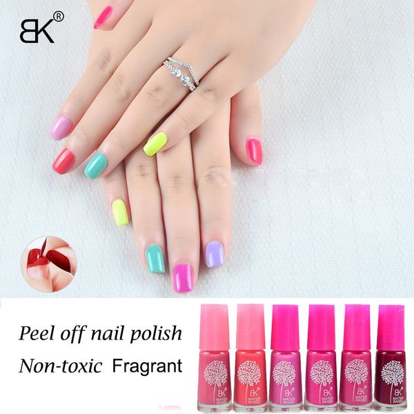 

1pc 7ml bk fragrant non-toxic nail lacquer wholesale nail enamel water based varnish peel off polish