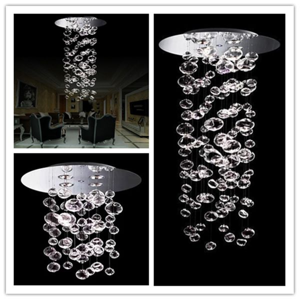 

bubble ball pendant lamp murano due bubble glass chandelier suspension 4pcs gu10 light custom size transparent modern crystal ceiling light