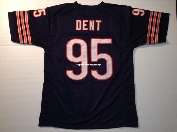

retro custom sewn stitched #95 richard dent blue mitchell & ness jersey s-5xl,6xl men's football jerseys rugby, Black;blue