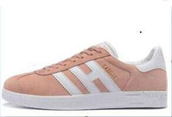 

HOT SELL !Top Quality 2017 Men Women Casual Suede Gazelle Black Pink Red Lightweight Walking Hiking Shoes 36-45