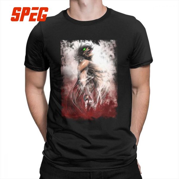 

attack on titan wrath of the titan cool tee shirts pure cotton men's t-shirts short sleeved awesome t shirts, White;black