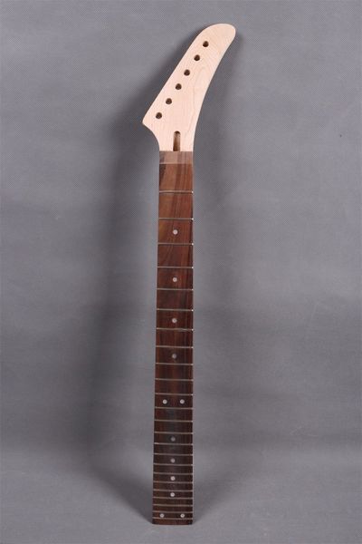

1x electric guitar neck 24 fret maple+rose wood fretboard bolt on