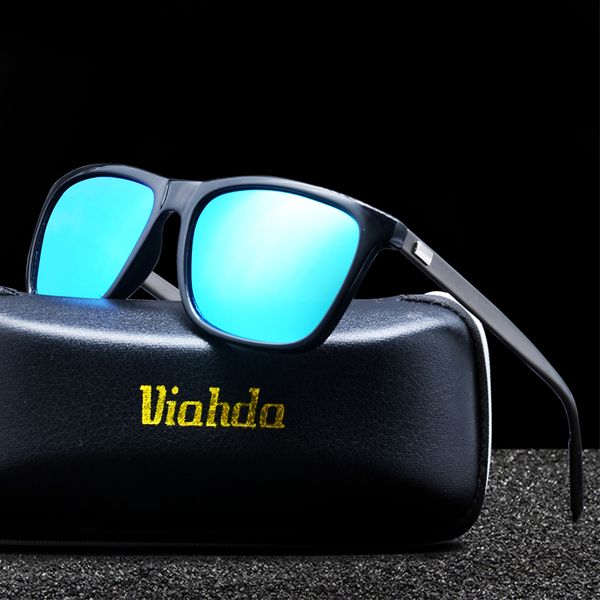 

2018 hd polarized aluminium magnesium sunglasses uv400 men women driving fashion vintage new sun glasses, White;black