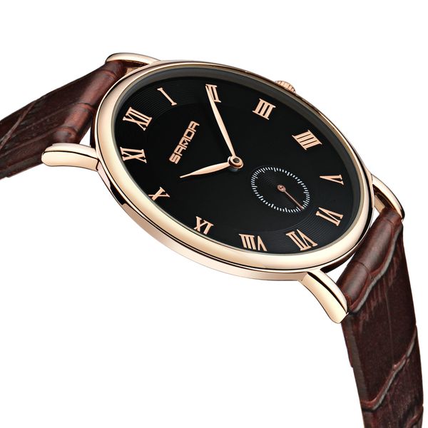 

New Style Quartz Watch Men Women Watches Alloy Slim Best Leather Band Dress Simple Couple Wristwatches Street Fashion Model