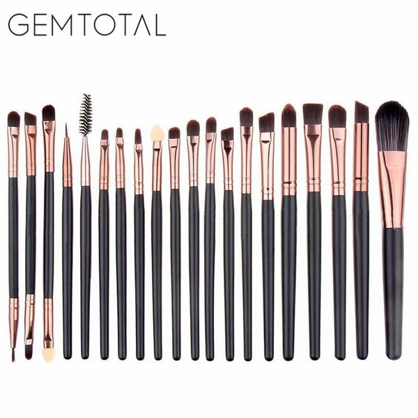 

Глаз Кисти для макияжа Набор 20-Pieces Eyeshadows подводка бровей складке губ Корректор Си