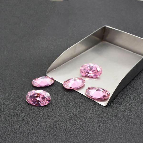 

2*3mm-4*6mm 8 sizes oval cut pink color stone cubic zirconia synthetic loose gemstone beads for jewelry making 500pcs/lot, Black