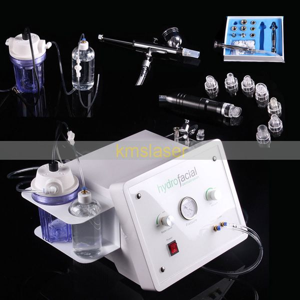 

3 in 1 portable oxygen jet peel water hydra dermabra ion facial care beauty kin equipment