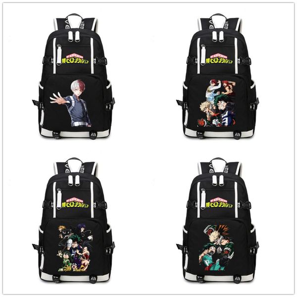 

anime boku no hero academia cartoon backpack my hero academia izuku midoriya rucksack teenagers schoolbag lapshoulder bags