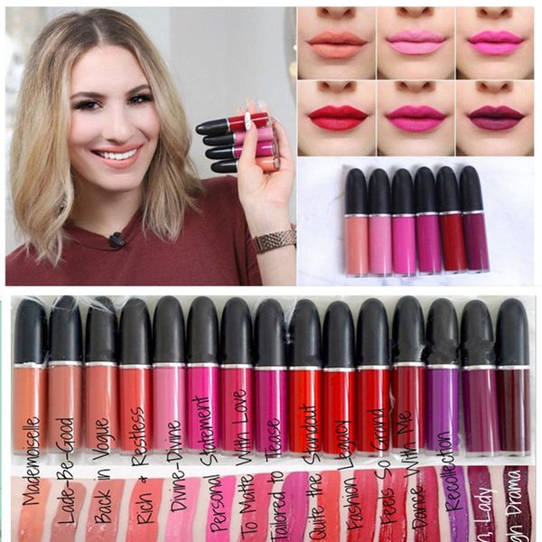 Acheter 15 Couleurs M A C Maquillage Rétro Mat Rouge à Lèvres Liquide 5 Ml 017oz Rouge A Levre Marque Brillant à Lèvres Dhl Livraison Gratuite De
