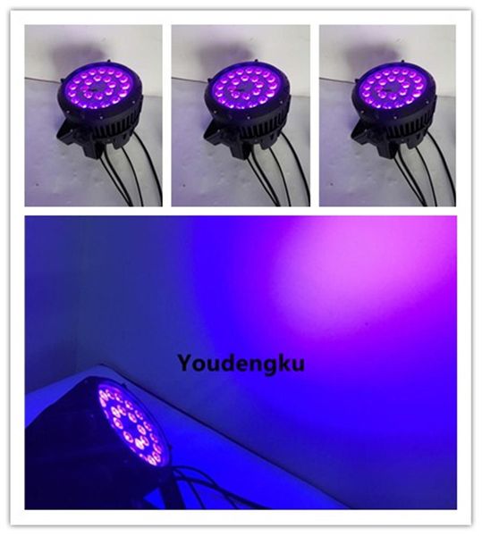 

10 pieces 24x18w outdoor led par light dmx par led rgbwa uv 6in1 silent led par