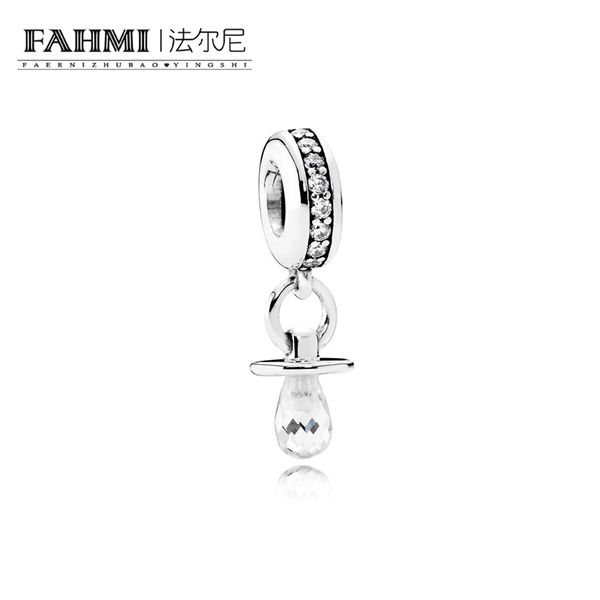 

fahmi 100% 925 sterling silver 1:1 original 791890cz authentic temperament fashion glamour retro pendant wedding women jewelry, Black