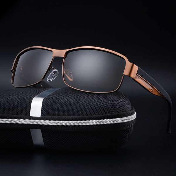 

2018 classic brand hd polarized sunglasses men fashion designer driving sun glasses for man luxury shades eyewear oculos male, White;black
