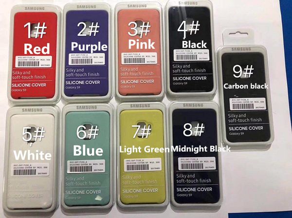 

Для случая S9 Plus Оригинальный Официальный силиконовый чехол для жидкости Silky Soft-touc