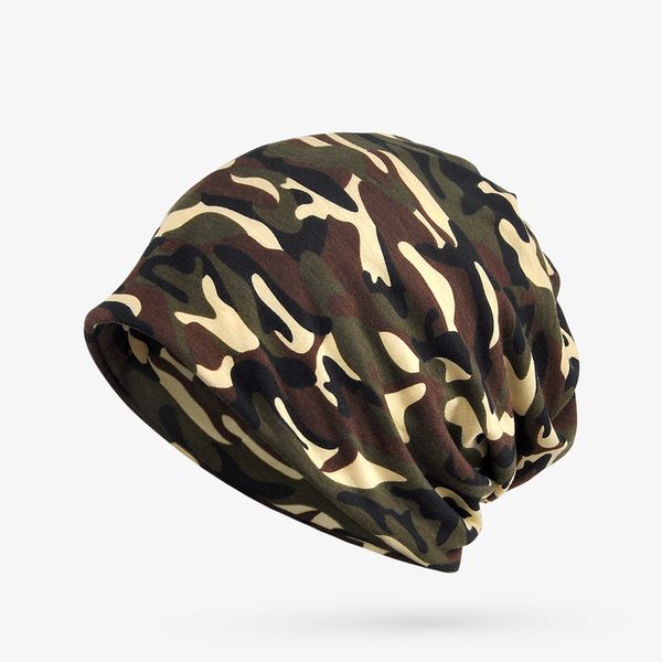 

high elastic camouflage breathable warm cotton hat scarf men women outdoor climbing hiking cycling hunting camping windproof hat, Black;white