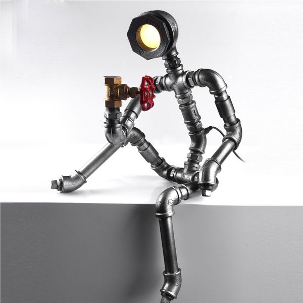 2019 Robot Light Modern Industrial Pipe Light Led Desk Lamp