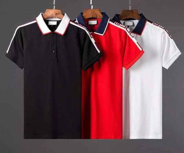 

Summer fa hion de igner luxury brand tag clothing men fabric letter polo t hirt turn down collar ca ual women g t hirt tee polo hirt