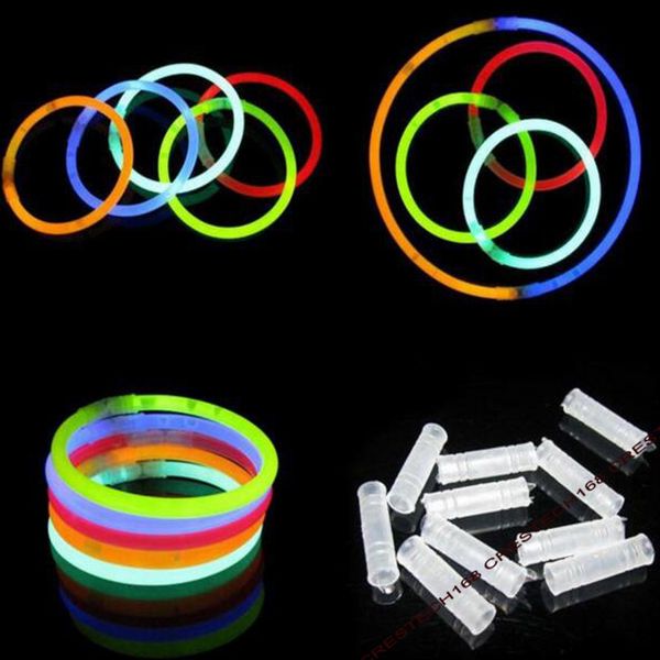 

20cm glow stick multi color bracelet 100 light up toys glow stick bracelets mixed colors party favors supplies