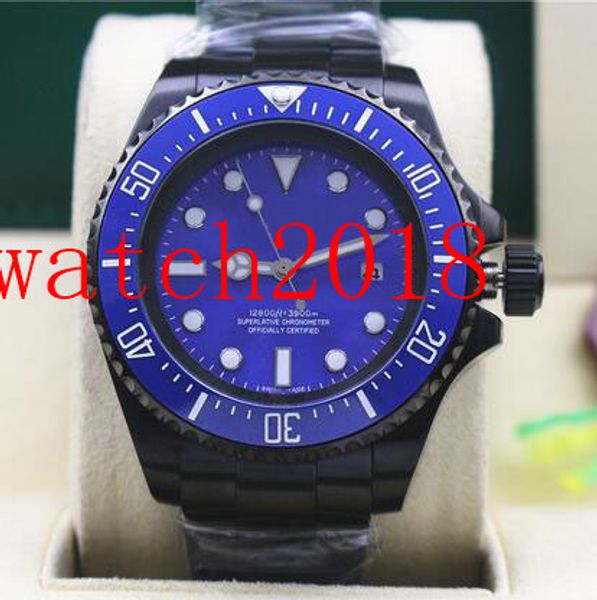 

Luxury Watch PVD Coating 116660 Mens Stainless Steel Blue Dial Ceramic 44MM Automatic Mechanical Men Watches Top Quality